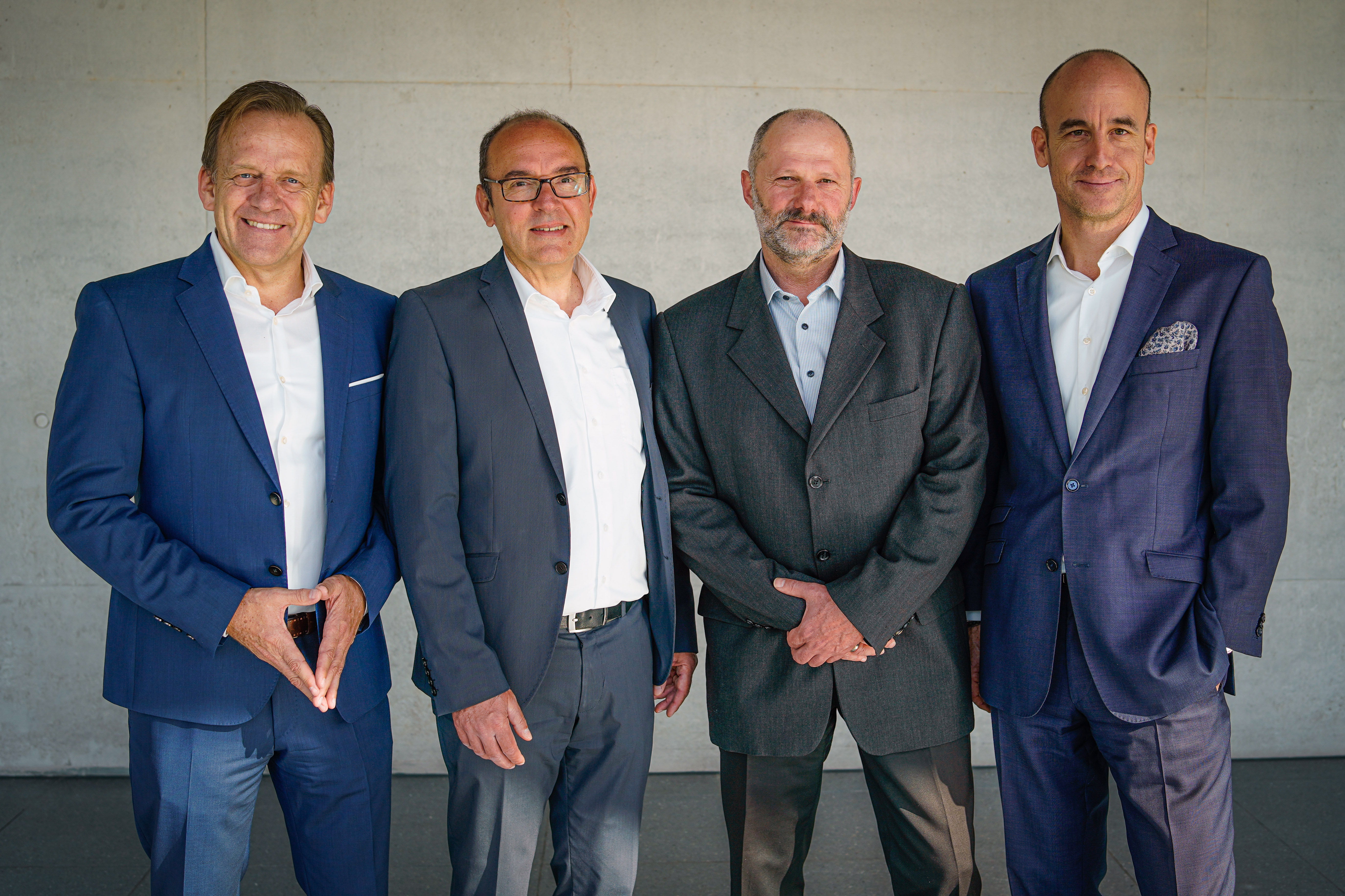 HÖRMANN Intralogistics Management Team: Franz Stöger, Steffen Dieterich, Gerhard Jakobi, Christian Baur, Florian Pöckl (Nicht im Bild) HÖRMANN Intralogistics Management Team