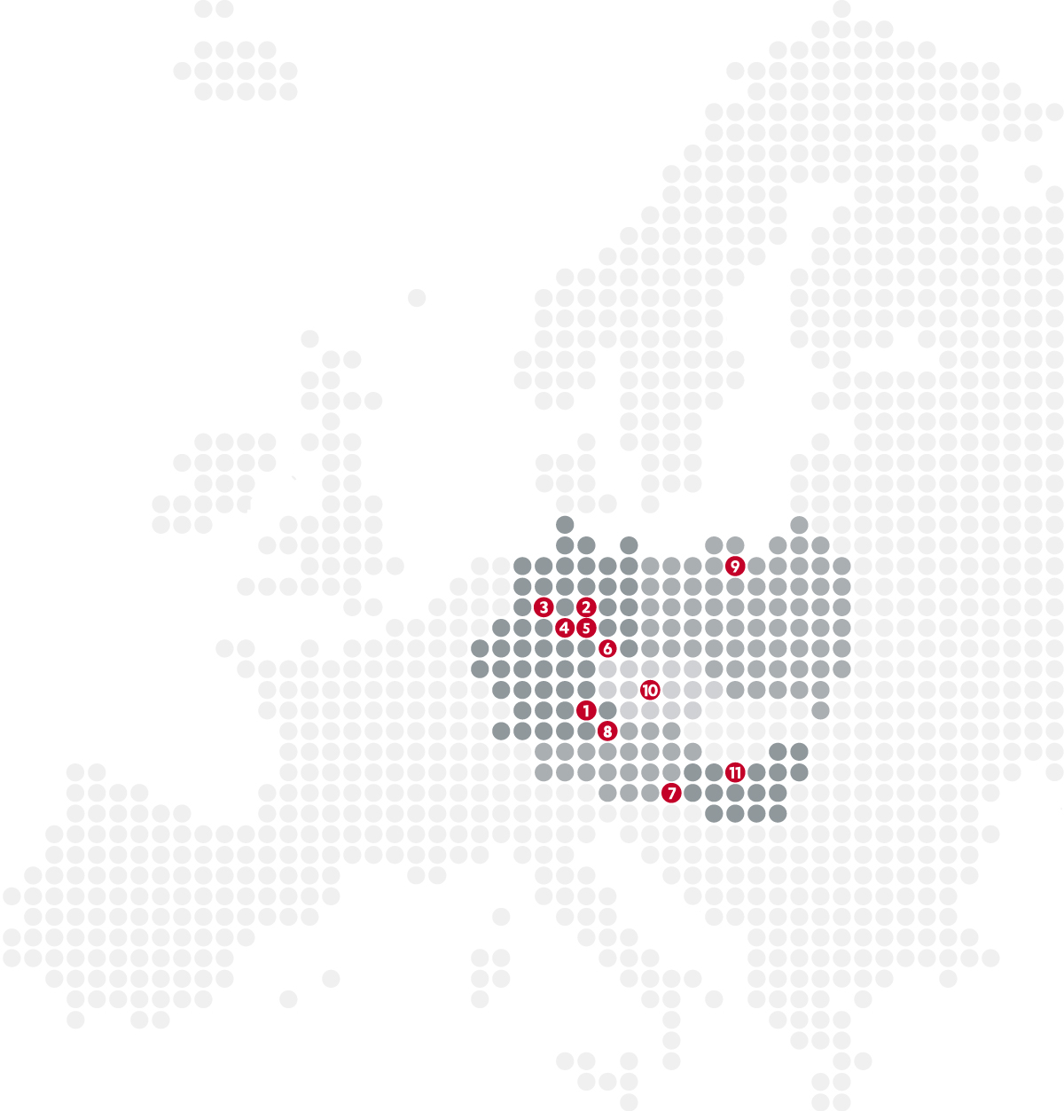 HÖRMANN Intralofgistics – Standorte Map