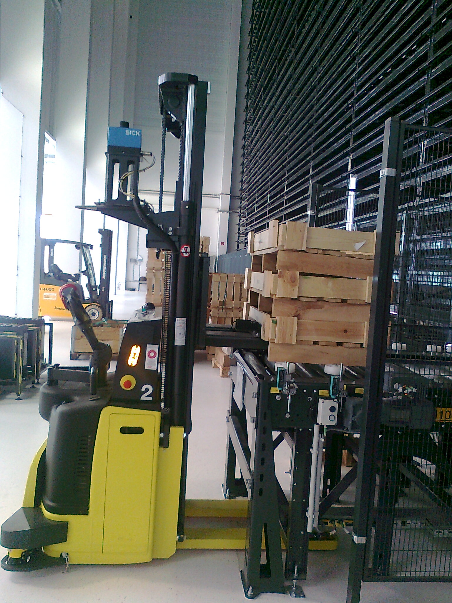 AGV with pallet stack