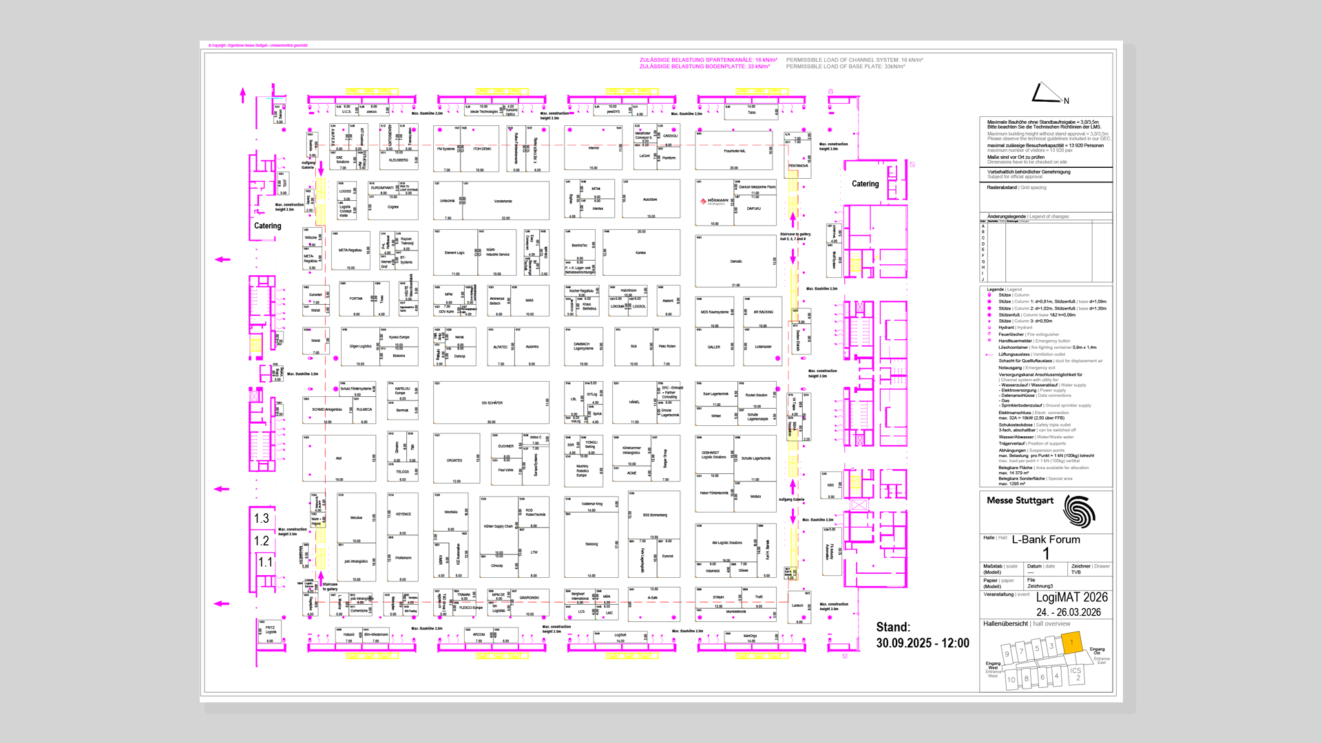 Logimat 2026 Hall plan