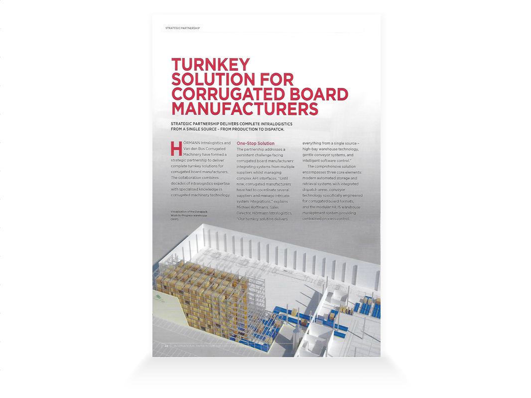 IPBI- Turnkey Solution for corrugated board manufacturers