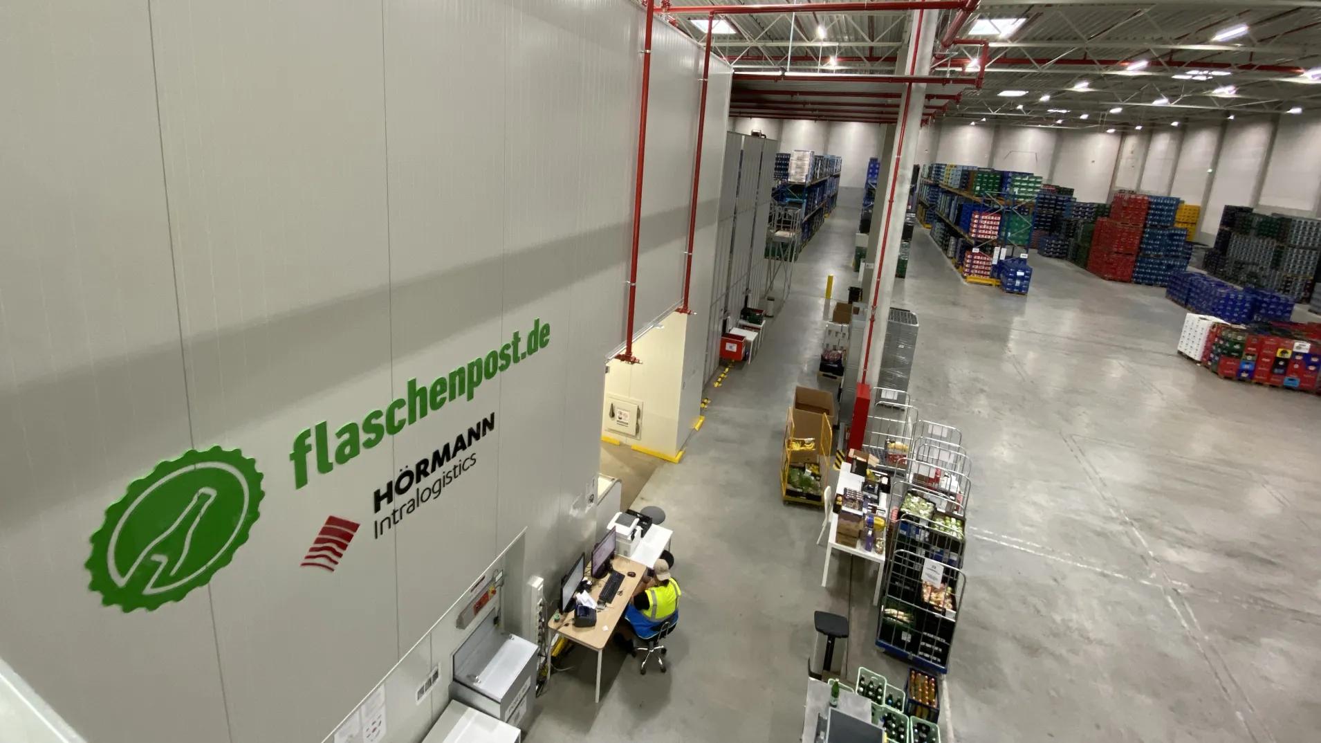 Flaschenpost Anlage Seitenansicht