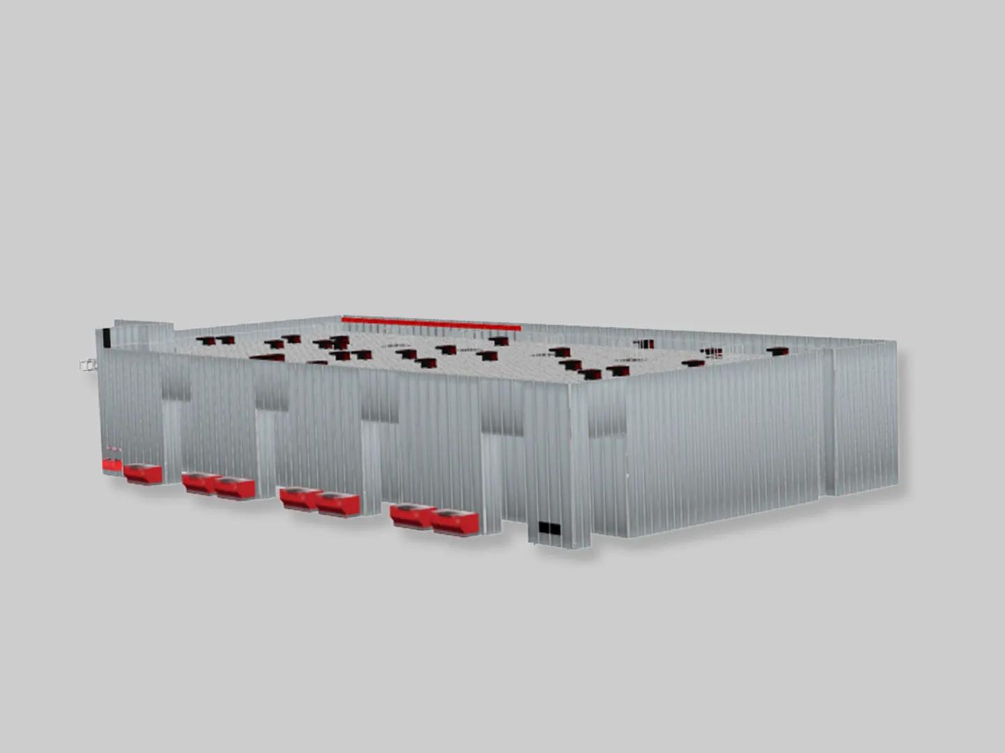 Visualisierung des AutoStoresystems für die Schäferbartold GmbH