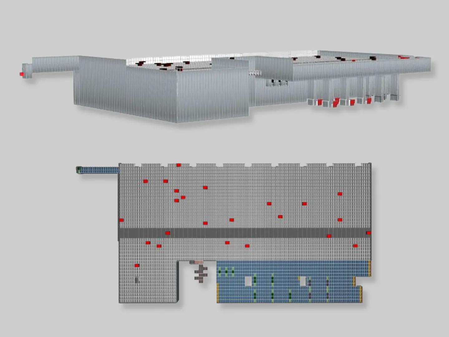 Visualization of the AutoStore system for Franz Mensch GmbH