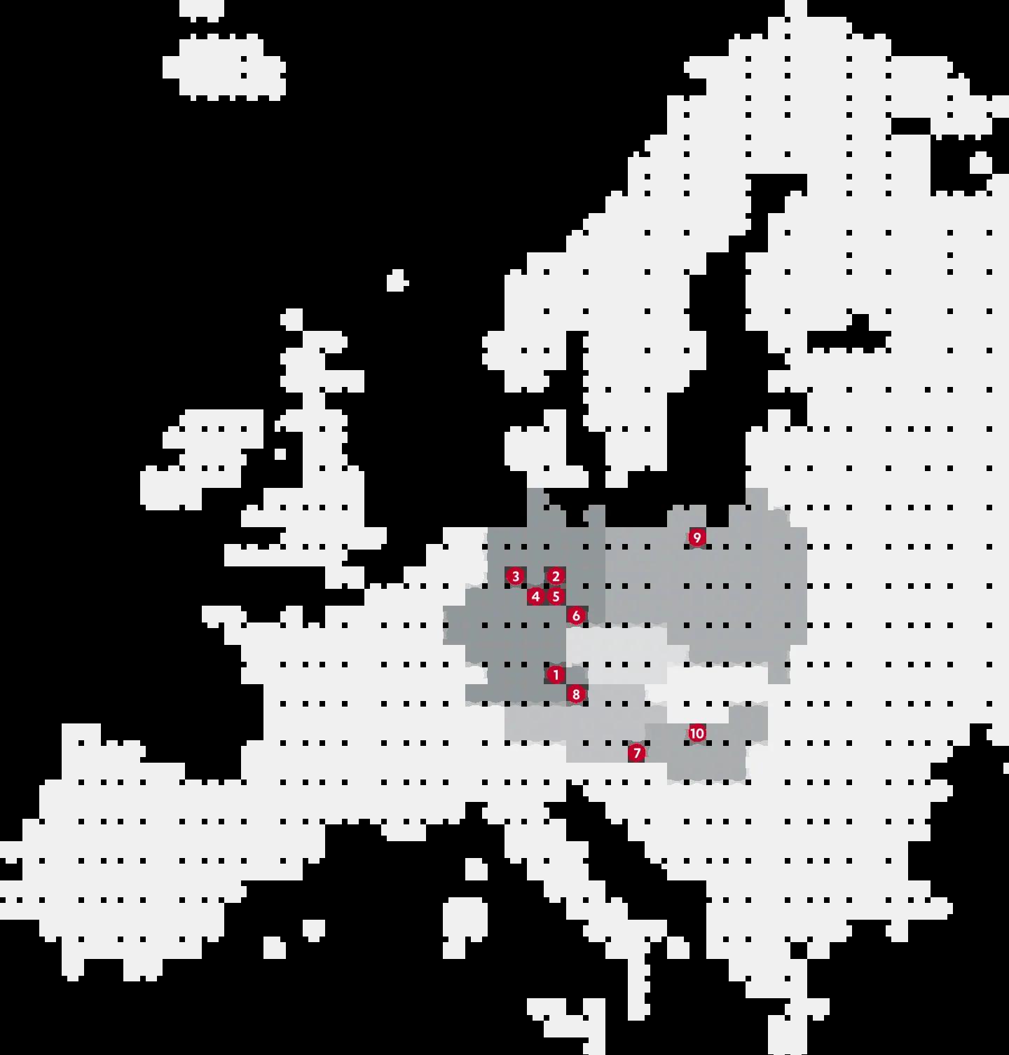 HI branches Europe