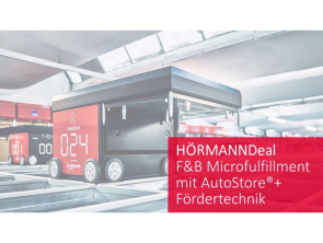 HÖRMANN Intralogistics – News – Deal F&B Microfullfilment und AutoStore plus Fördertechnik