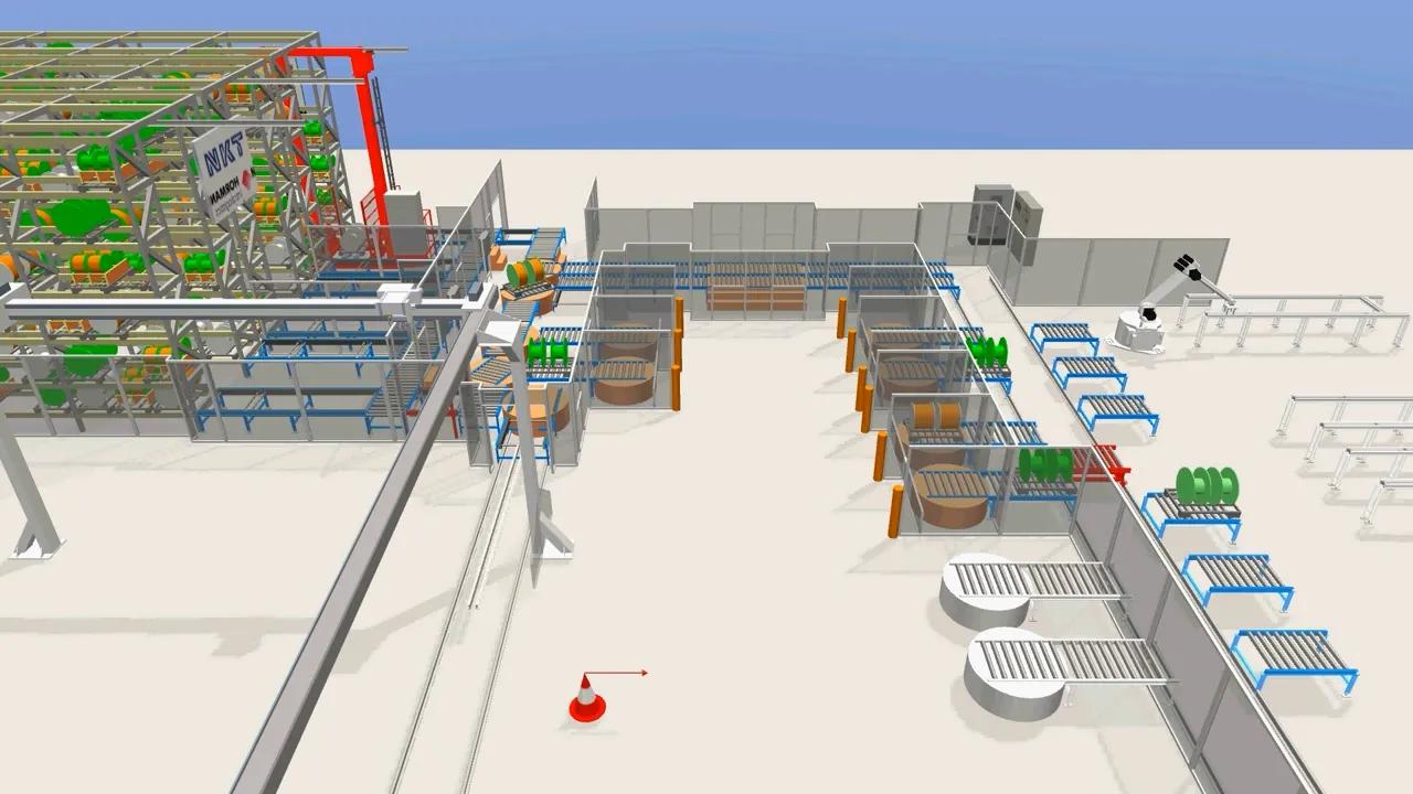 NKT wire storage fully automatic goods receipt