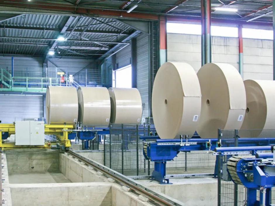 HÖRMANN Intralogistics Automatische Papierrollenlager