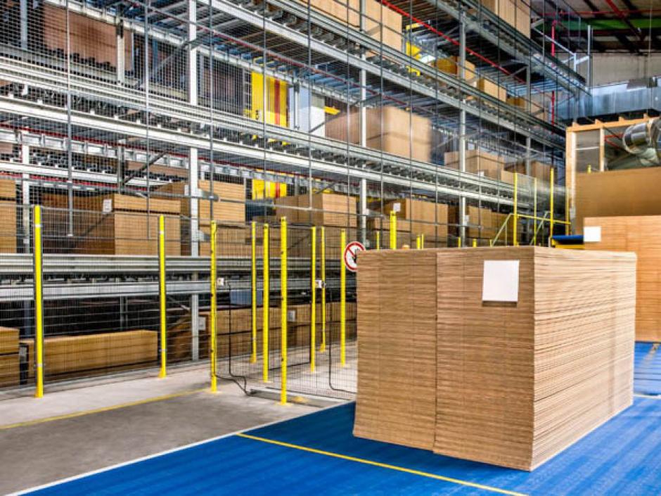 HÖRMANN Intralogistics Automated corrugated cardboard warehouse