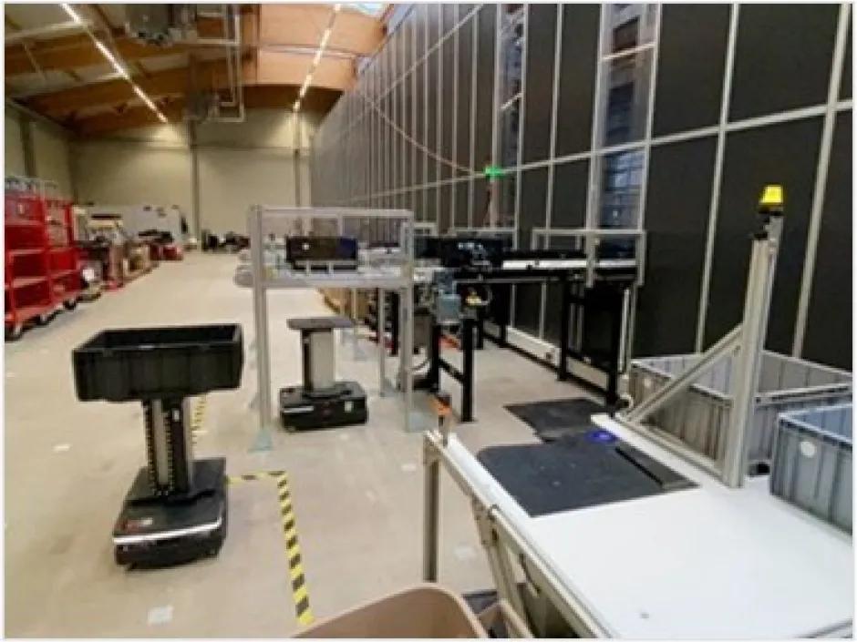 Custom-Transferzellen am Bestands- AutoStore-System der Esders GmbH